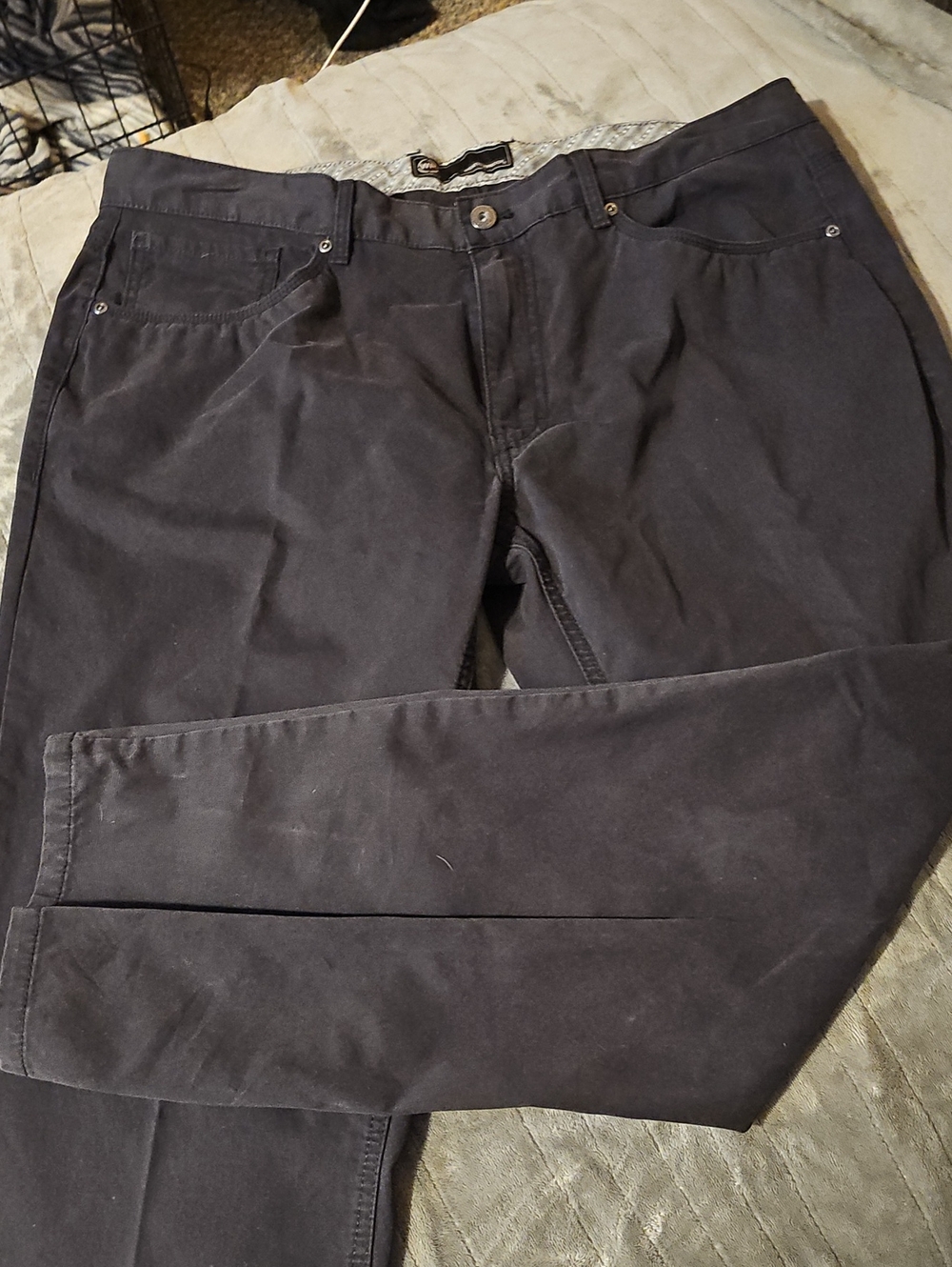 Weatherproof Men's Black Chinos - Straight Fit